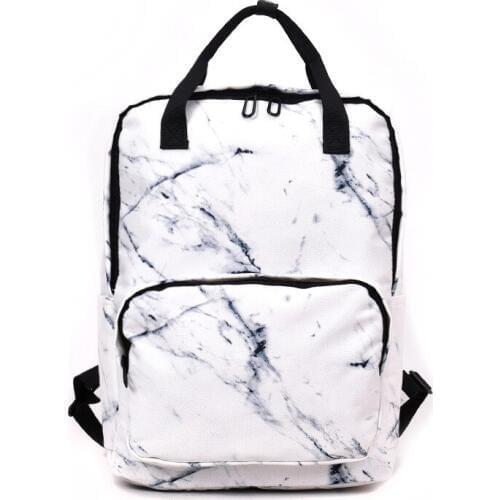 5PCS / LOT Women Nylon Backpack for Teenagers Girls Ladies Bags Marbling Print Backpack Female High Quality Rucksack Schoolbag