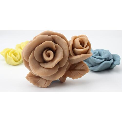 3D Rose Flower Silicone Soap Mold for Natural Handmade Craft Resin Candy Mould
