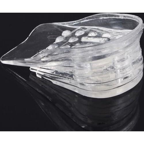 Transparant 5 Layers Adjustable Taller Insole Silicone Gel Inserts Lift Shoe Pads Increase Height Comfortable Univesal Pads