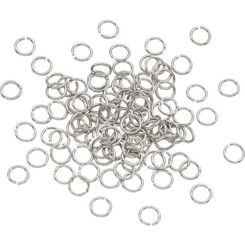 200pcs Brass Unsoldered Close Jump Rings Split Ring Connectors For DIY Jewelry Making Findings Supplies 4x0.5mm