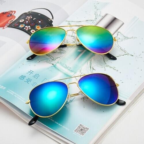 Sun Sunglasses Color Film Frame Metal Polarized Light Fashion Trend Retro Summer Beach Essentials Universal Men Women Advanced