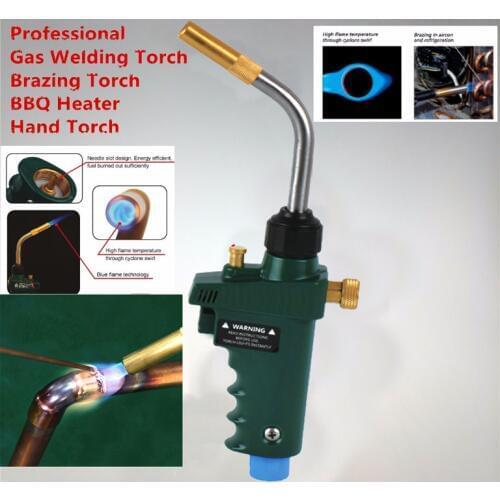 Braze Welding Torch MAPP Propane Gas Torch Self Ignition w Trigger Style CGA600 Heating Solder Burner
