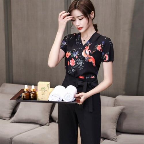 Svitania New Spa Health Salon Work Uniform Beauticians Work Clothes Suit Womens Hotel Waiters Uniform