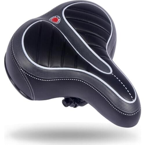 Comfortable Wide Big Hot sale Comfortable Wide Big Bum Bike Bicycle Gel Cruiser Extra Sporty Soft Pad Saddle Seat Suitable