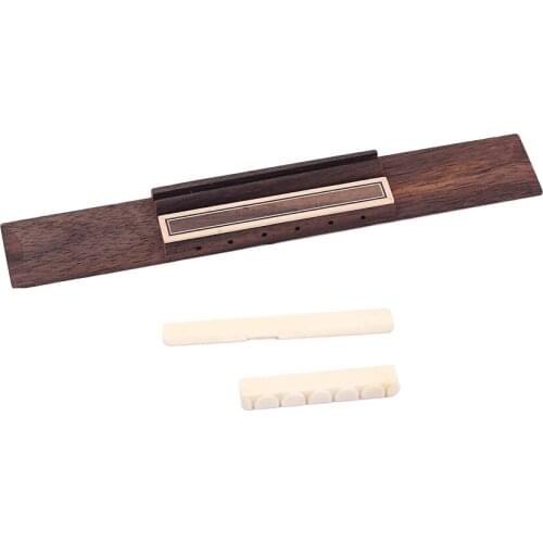 1 Set Guitar Bridge Endpin 2 Pieces of Classic Guitar Bridge Saddle Bone Nuts