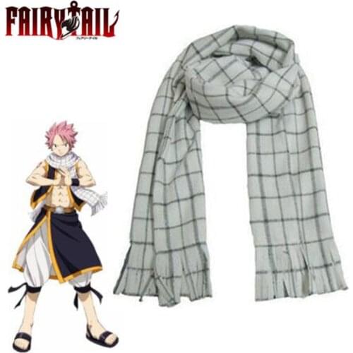 Anime Fairy Tail Role Natsu Dragneel Scarf Cosplay Costume Scarves Neckerchief Warm