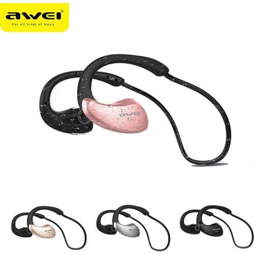 Awei A885BL Sport IPX4 Waterproof APT-X Wireless Bluetooth Headphone Sport Ear-hook HiFi Stereo Bass Lossless Earphone With NFC