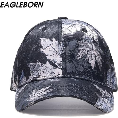 EAGLEBORN New Spring Summer Men Baseball Cap European American Women Maple Leaf Sun Hat Fashion Casual Hat Woman Baseball Cap