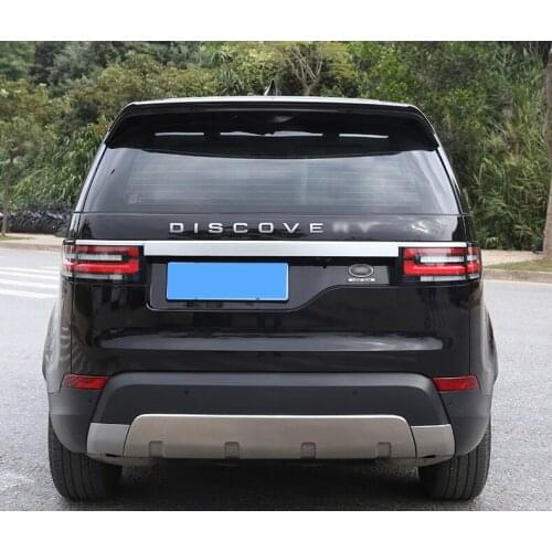 ABS Matt Chrome Car Rear Trunk Tail Gate Door Cover Trim Protector For Land Rover Discovery 5 2017 Accessories