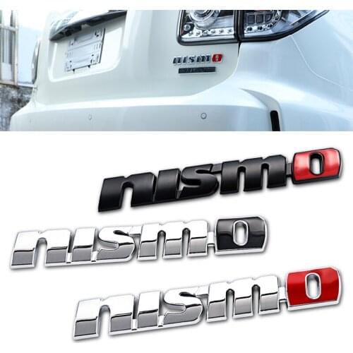 1Pcs 3D NISMO Metal Stickers Car Trunk Badge Emblem For Nissan Qashqai Tiida Teana Skyline Maxima Juke Altima X-trail Almera