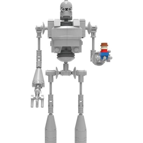 MOC Iron Robot Fit The Hero Robot City Figures Giant Model Building Blocks Bricks Kids Toys Boy Gifts Birthday DIY toys