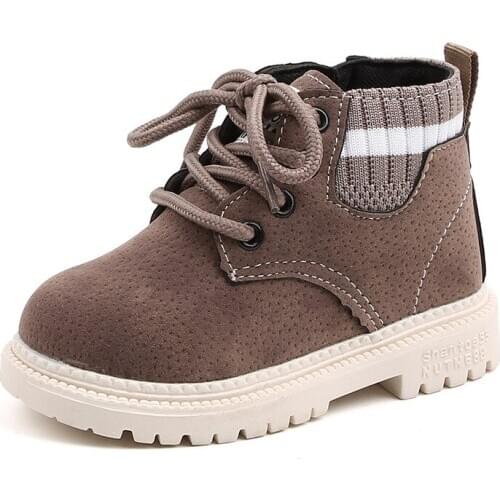 Fashion Children Boots Kids Martin Boots For Boys Girls Warm Cotton Anti-Slippery Comfortable Martin Boots For Kids Winter 2021