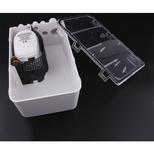 Shower Sump Pump System 12v 750 GPH - Automatic Bilge Pump for Boat Marine RV, Check Valve on Outlet