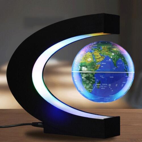Wall Map Night Light Magnetic Levitation Globe Floating Ball Lamp Cool Lighting Office Home Decoration Terrestrial Globe lamp