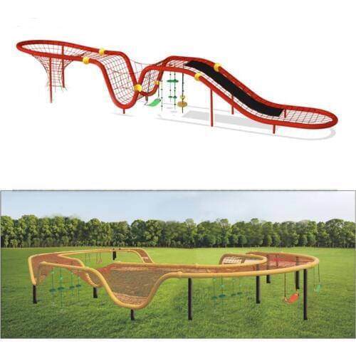 Customized Outdoor physical play Series fitness equipment Rope climbing net
