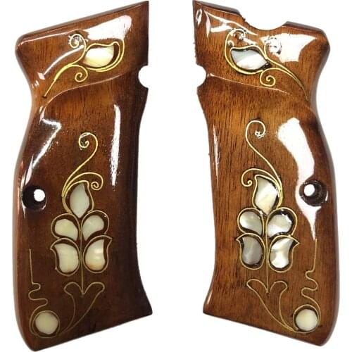 Unshakable Mega-Kýlýnç Pearl Inlay Brown Wooden Grip