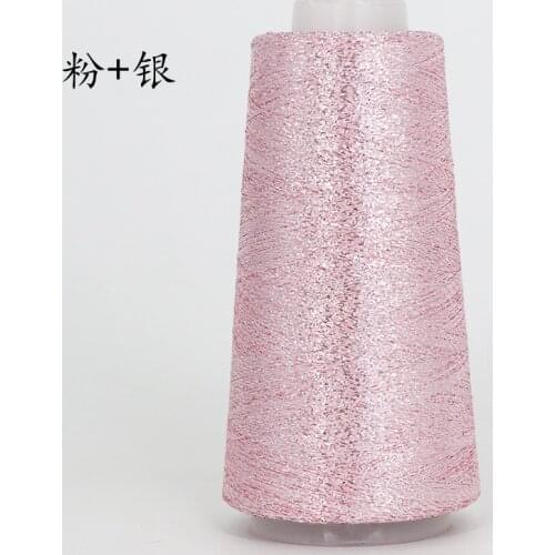 New Sewing Thread 2000meters/roll Gold Silver Embroidery Thread Cord 100%Acrylic Partner Yarn for Knitting Craft Supplier