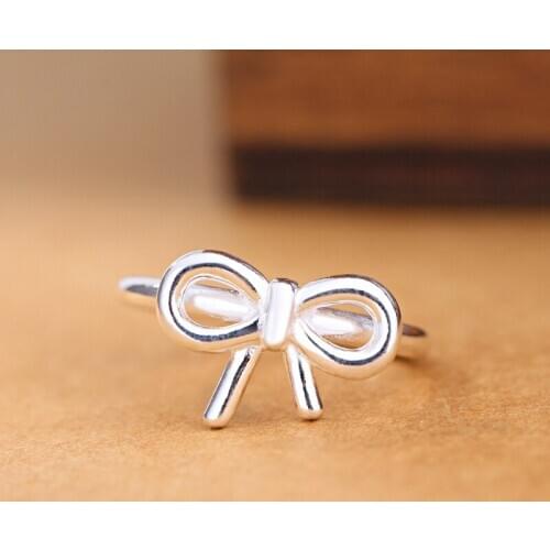 New Bow Rings for Women Lady Punk Vintage Open Antique Rings Statement Jewelry