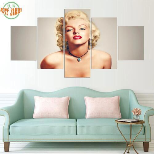 New 3-4-5 Pieces/set Canvas Art HD Marilyn Monroe PAINTING HD Canvas PAINTING Decorations For Home Wall Art Prints Canvas\J0327
