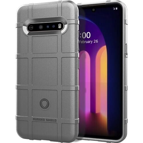 Rugged Shield Phone Case For LG V40 V50 V50S G8X V60 ThinQ W10 W30 X2 K30 K71 2019 Armor Bumper Shockproof Cover Soft Cases