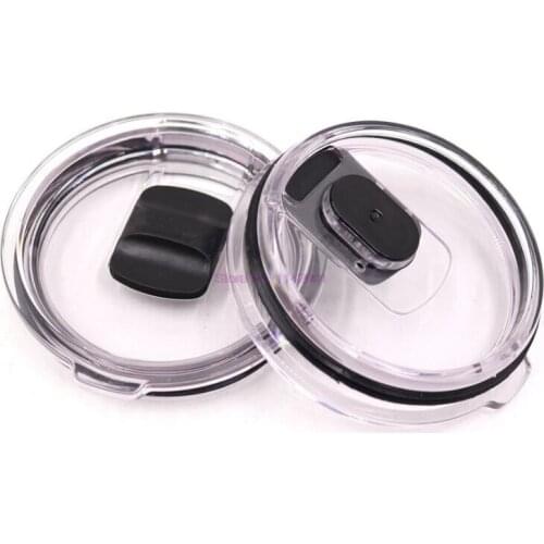 50Pcs/Lot 30oz/20oz Crystal Clear MagSlider Lids Spill-Proof Splash Resistant Lid Cover for 30oz 20oz Vacuum Tumbler Cups