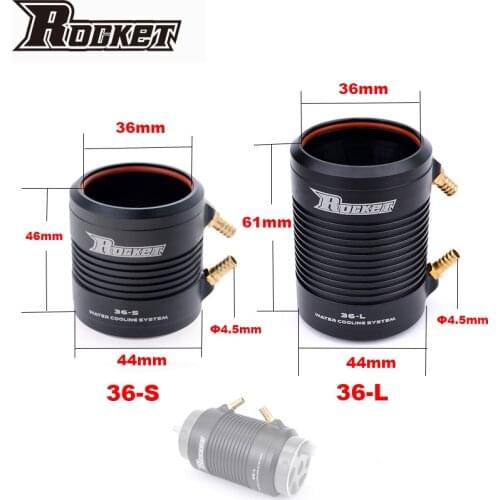 RC Boat water Cooling SURPASS HOBBY Rocket 36-L 36-S CNC Marine Water Cooling Jacket for 3660 3670 3680 RC Boat Brushless Motor