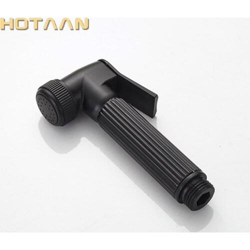 Hotaan Black Bidet Faucet bathroom bidet toilet faucet mixer hygienic shower clean muslim shower portable bidet gun sprayer