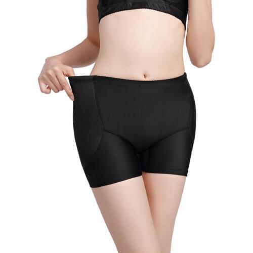 Ms. Plump Crotch Panties Base Fake Ass Lifting Hip Boxer Fixed Sponge Pad Shaping Shorts New