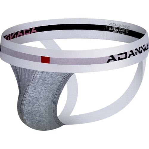 ADANNU Mens Underwear Men Sexy Panties Briefs Jockstrap Pouch Cuecas Man Cotton Panties Thongs Underpants Gay Slip Homme Srting