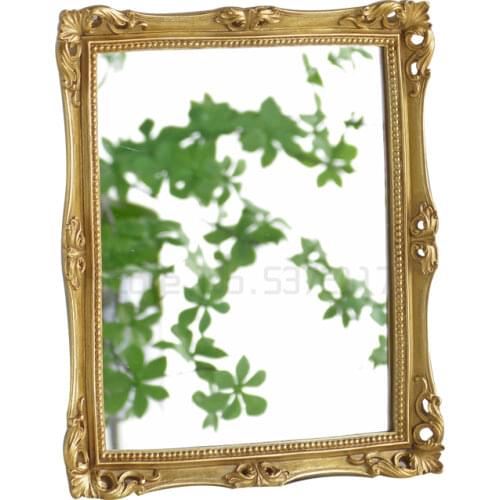 Vintage style golden carved bedroom dressing mirror wall decoration Size