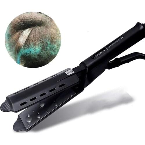 2021 Steam Hair Straightener 4 Gears Fast Warm-Up Adjustment Ceramic Tourmaline Ionic Flat Iron Professional Hair Straightening
