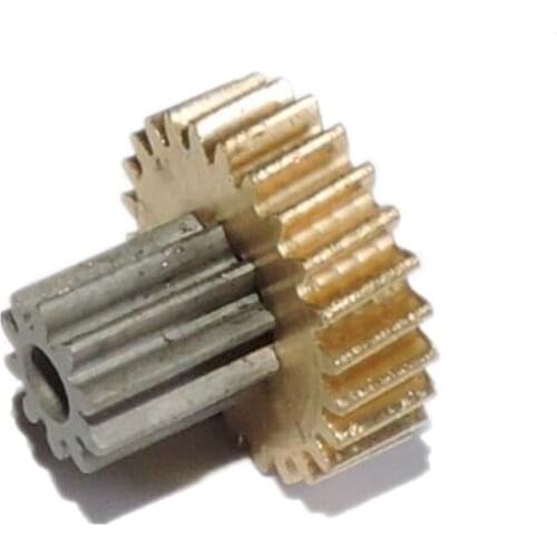 0.5M 10T 24T 2.5MM Double Copper Gear DIY Motor M0.5*24+10T Reduction gear
