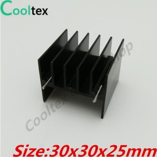 10pcs/lot 30x30x25mm heatsink heat sink radiator for IC triode cooler cooling