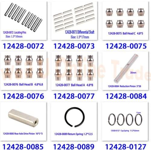 12428-0072 0073 0084 0085 0089 Positioning Pin Spring Locating Shaft Steel Axle Ball Part For Wltoys 12423 12428 1:12 RC Car