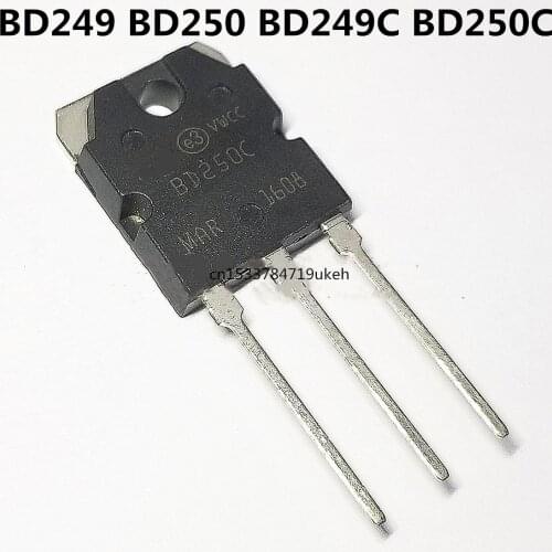 2PCS/ BD249 BD250 BD249C BD250C TO-3P 100V25A