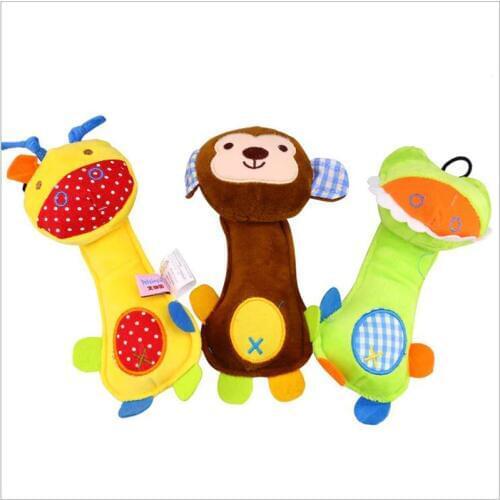 2018 Pet Dog Toys Squeak Puppy Chew Toy Molars Bite Resistant Plush Rope for Chihuahua Durable Pet Teddy VIP Training Toys