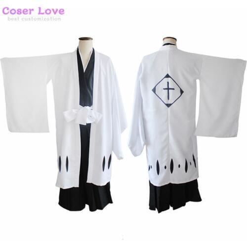 Bleach haori Kurosaki ichigo captain uniform Cosplay Costume Halloween Christmas Costume