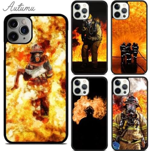 Firefighter Fireman Heroes Phone Case for iPhone 11 12 Pro Max mini X XR XS SE 2020 5 6S 7 8 Plus Samsung Galaxy S8 S9 S10 Cover