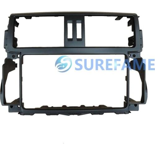 Double Din Car Trim Surround Panel for Toyota Land Cruiser Prado without MID DVD Refitting Frame Dash Mounting Kit Fascia Bezel
