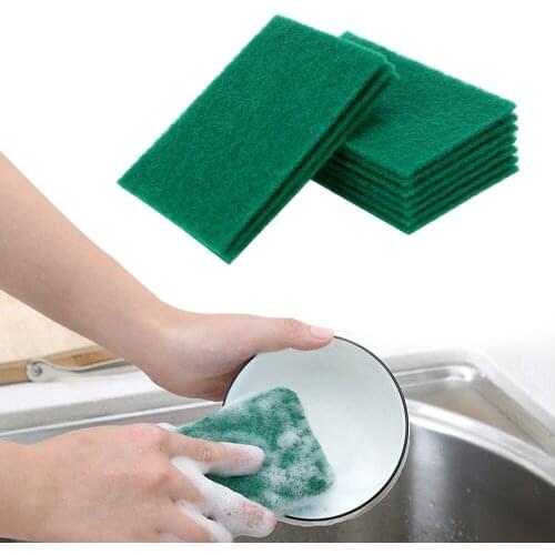Kitchen Rags Dish Cloth 10 Pieces/Set Dish Pan Towels Cleaning Wipers Strong Decontamination Highly Efficient Scouring Pad