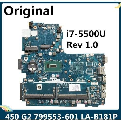 LSC For HP 450 G2 Laptop Motherboard 799553-001 799553-601 With I7-5500U LA-B181P Rev 1.0 100% Tested