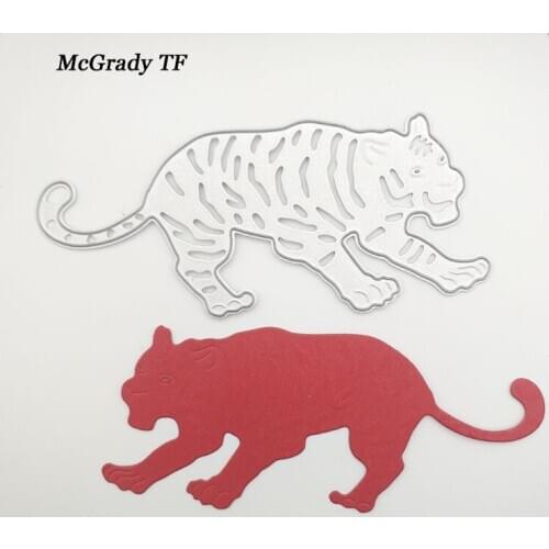 Tiger Metal Cutting Dies Stencils Embossing Card Scrapbooking Album Decoration Craft Cutting Template For Cutting And Embossing