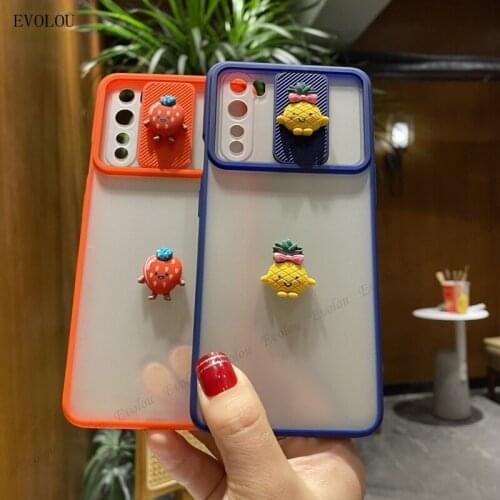 Cartoon Phone Case For Oneplus Nord Slid Camera Lens Protection Back Cover For Oneplus 8T Translucent Soft Silicon Matte Case