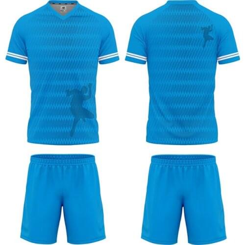 MenS New Short Sleeve Training Suit Customized Team Jersey Football Players With The Same Style Of Soccer Uniform