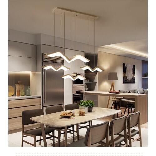 Nordic seagull creative restaurant chandelier lamps modern minimalist art bedroom living room bar meeting room shop bird lights