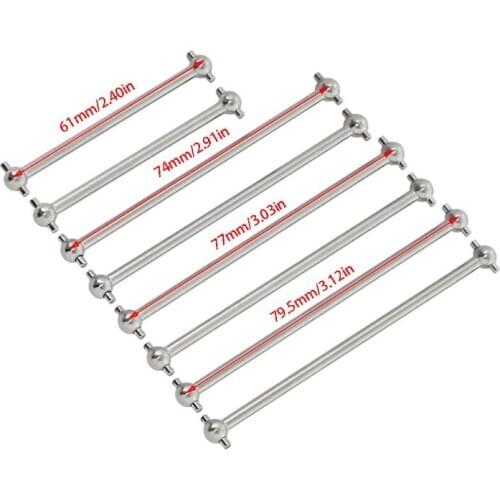 2pcs Driving Shaft 61/74/77/79.5mm for 1/10 RC Car HPI HSP Axial Himoto Redcat BX0D