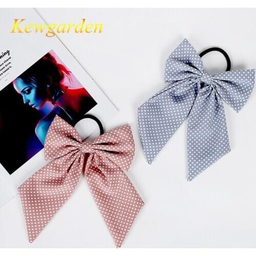 Kewgarden Sweet girl bow rubber band hair ring childrens hair cord hair accessories 3pcs