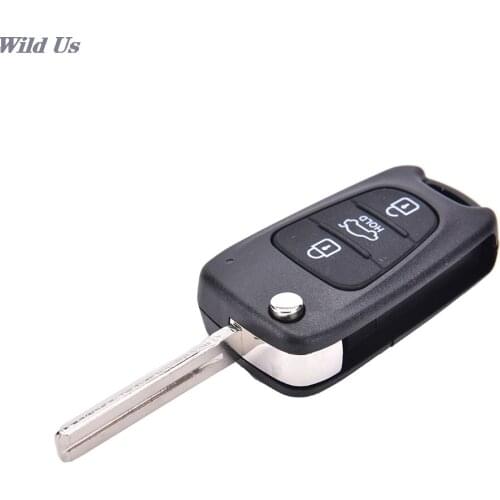 Replace Flip Key Shell fit for KIA Rondo Sportage Soul Rio Remote Case New 3 Buttons