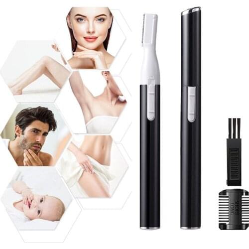 High Quality Practical Electric Face Eyebrow Scissors Hair Trimmer Mini Portable Women Body Shaver Remover Blade Razor For Sale
