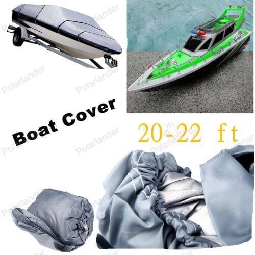 Free shipping High Quality 7-19ft Boat Cover 210D Oxford V-Hull Speedboat Cover Prevent UV Sunproof Waterproof Grey